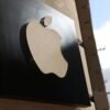 An Apple logo is pictured outside an Apple store in Lille, France, September 13, 2023. REUTERS/Stephanie Lecocq/File Photo