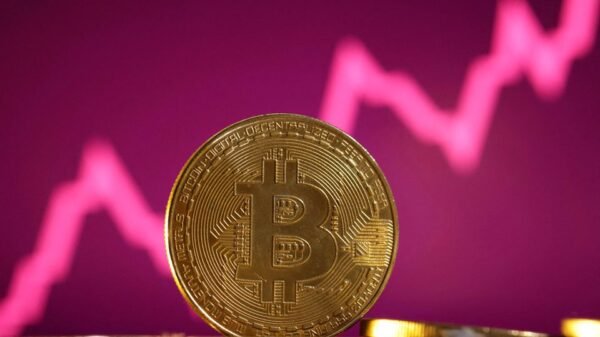Representation of the bitcoin cryptocurrency and a price chart are seen in this illustration taken October 24, 2023. REUTERS/Dado Ruvic/Illustration/File Photo