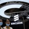 An Ericsson sign is seen at the third China International Import Expo (CIIE) in Shanghai, China November 5, 2020. REUTERS/Aly Song