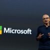 Microsoft Chief Executive Officer (CEO) Satya Narayana Nadella speaks at a live Microsoft event in the Manhattan borough of New York City, October 26, 2016. REUTERS/Lucas Jackson/File Photo