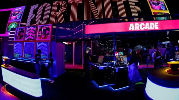 Epic Games booth for the game Fortnite is shown at E3, the annual video games expo revealing the latest in gaming software and hardware in Los Angeles, California, U.S., June 12, 2019. REUTERS/Mike Blake