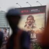 A billboard for the Netflix film "Thar" is seen on a street in Mumbai, India, May 19, 2022. Picture taken May 19, 2022. REUTERS/Francis Mascarenhas/File Photo