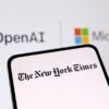 OpenAI, Microsoft and The New York Times logos are seen in this illustration taken December 27, 2023. REUTERS/Dado Ruvic/Illustration